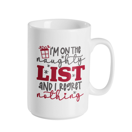 Naughty List 15oz Coffee Mug